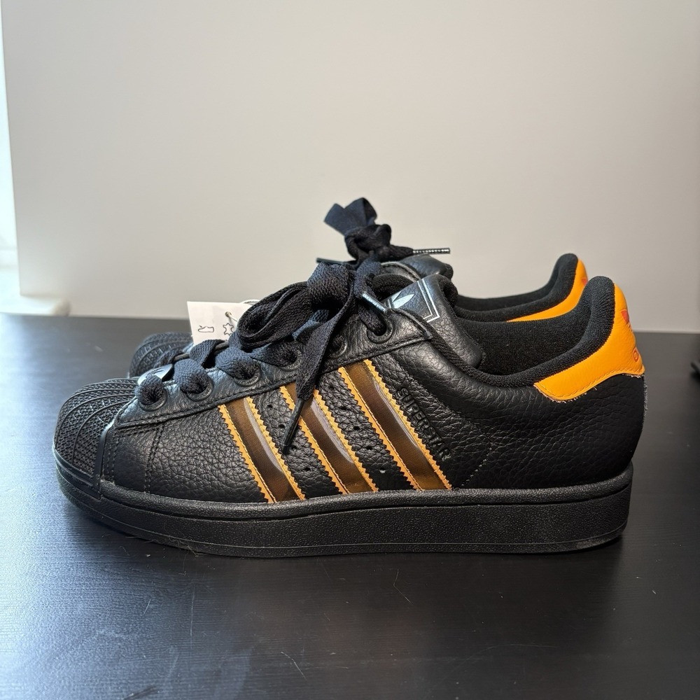 Adidas W Superstar II Sneakers Originals Shoes Core Black/Orange JQ6469 US 8